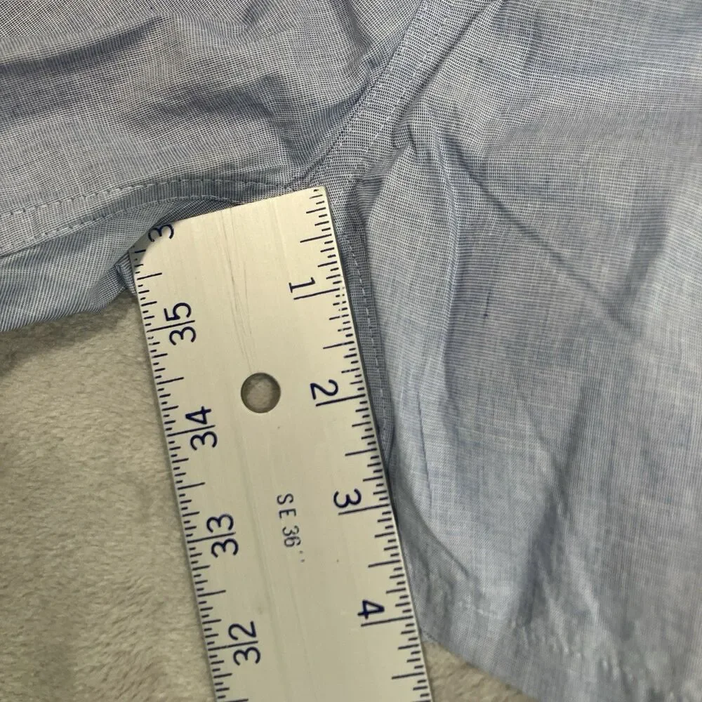 J Crew Boxer Underwear Mens L Blue Cotton Woven Elastic‎ Waist Lightweight BV599